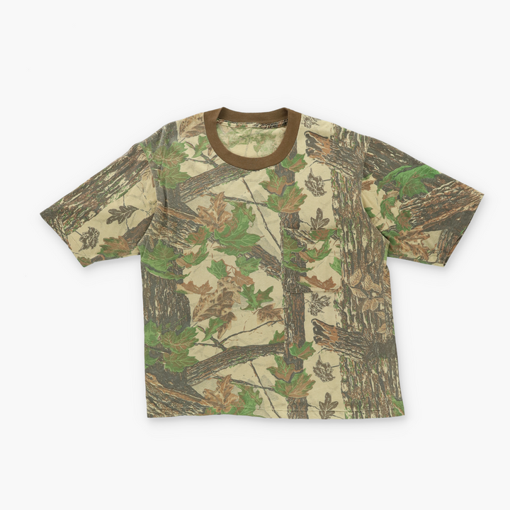REAL TREE Camo Outdoors Single Stitch Hunting Tee (L-XL)
