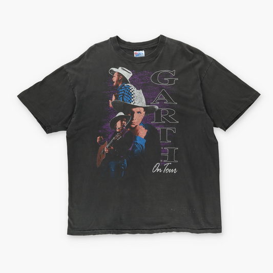 90s GARTH BROOKES Graphic USA Made Tour Band Tee (L-XL)