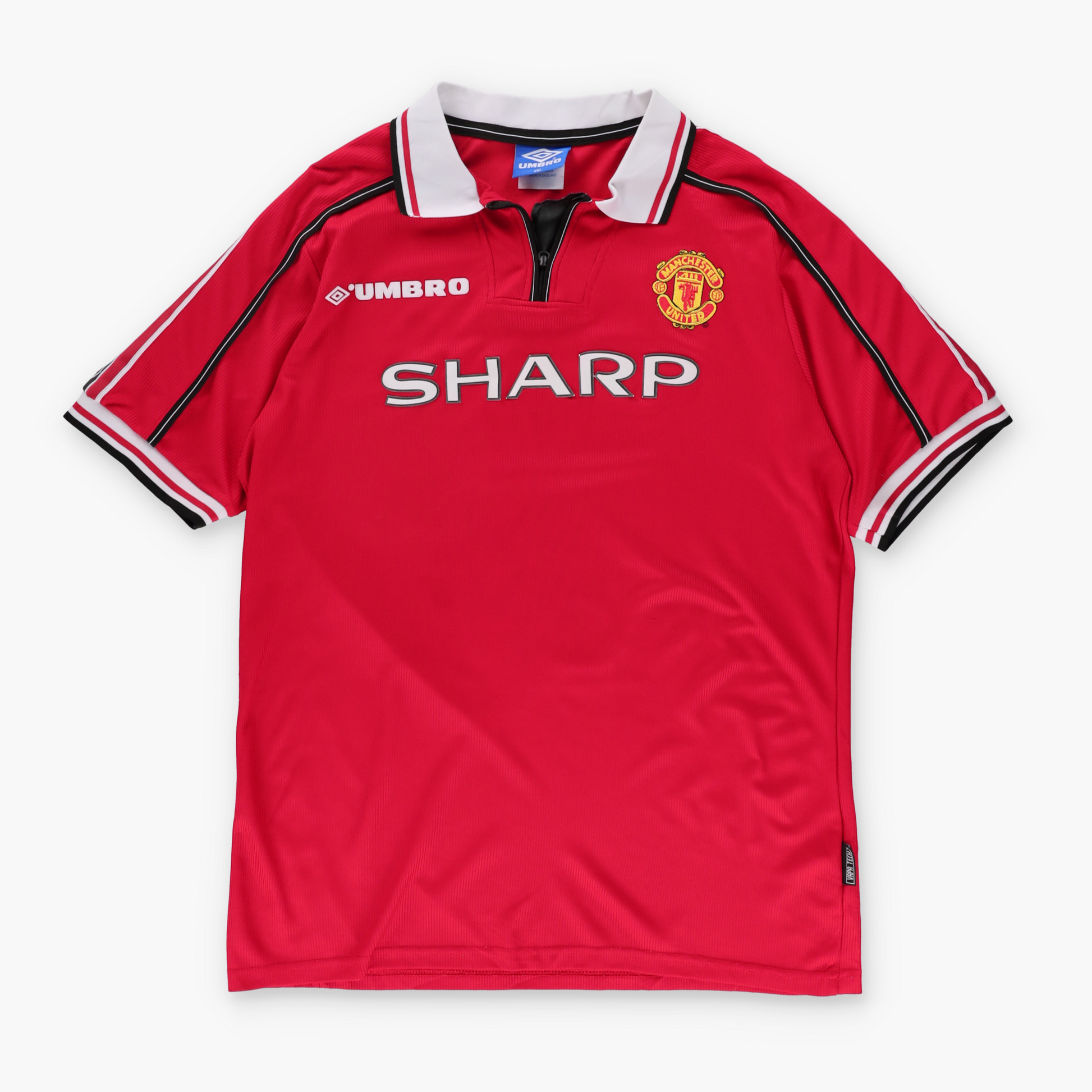 Vintage Manchester United 1998-2000 Beckham #7 UMBRO Home Soccer Jersey (XXL) Vintage Sole Melbourne