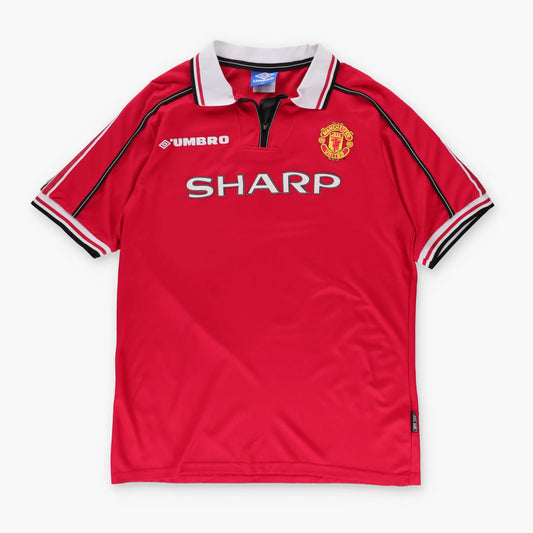 Vintage Manchester United 1998-2000 Beckham #7 UMBRO Home Soccer Jersey (XXL)