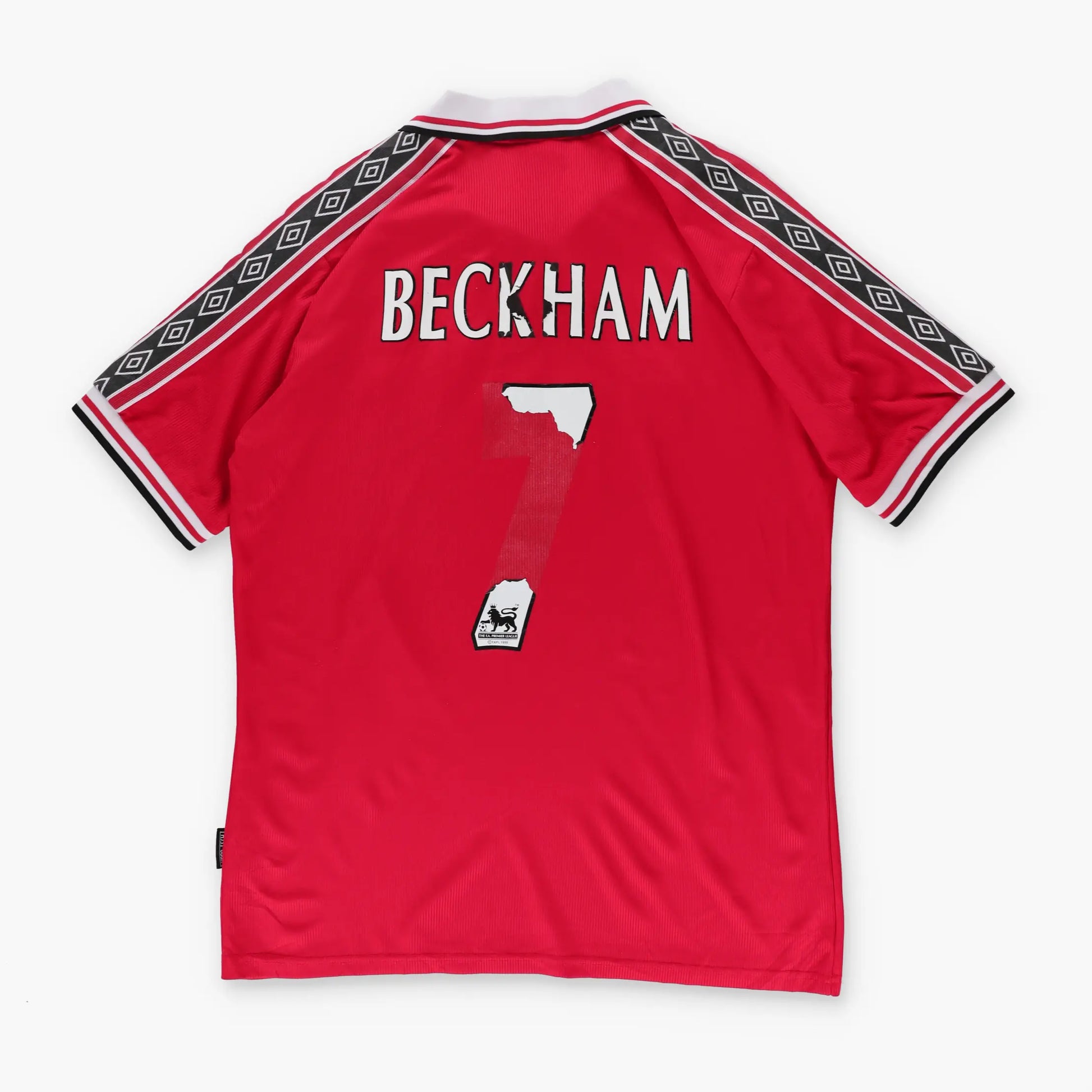 Vintage Manchester United 1998-2000 Beckham #7 UMBRO Home Soccer