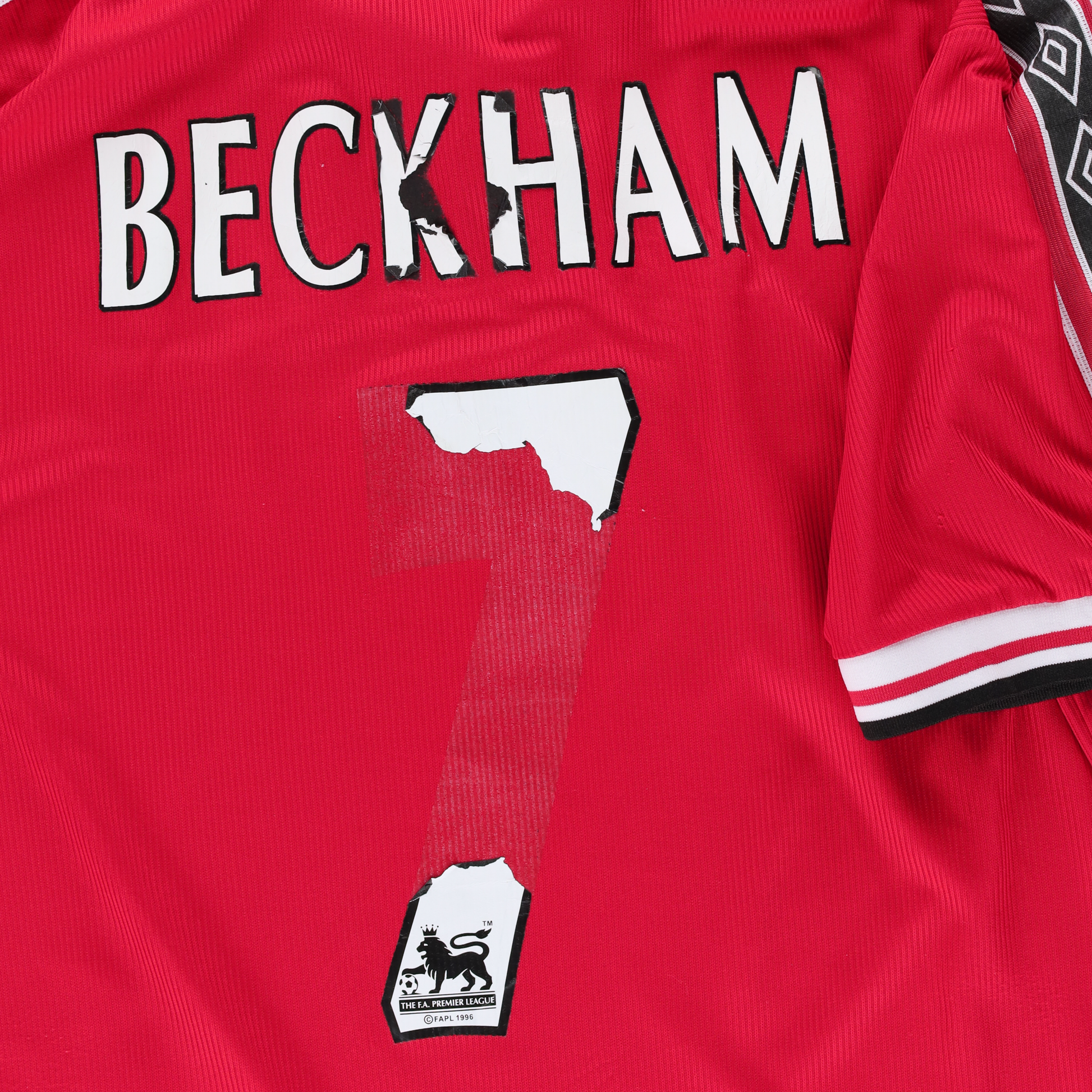Vintage Manchester United 1998-2000 Beckham #7 UMBRO Home Soccer Jersey (XXL) Vintage Sole Melbourne