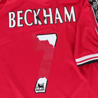 Vintage Manchester United 1998-2000 Beckham #7 UMBRO Home Soccer