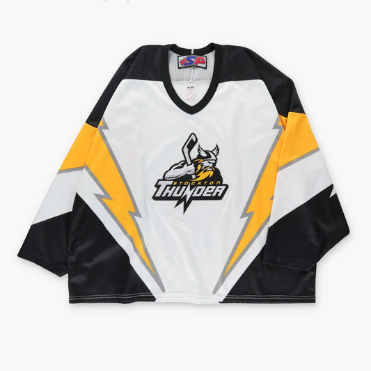 Vintage Stockton Thunder ECHL SP Hockey Jersey Canada Made (XXL)
