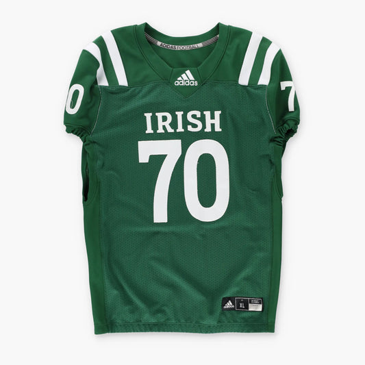 Vintage Notre Dame Fighting Irish #70 ADIDAS Football Player Issue Cut Jersey (XL)