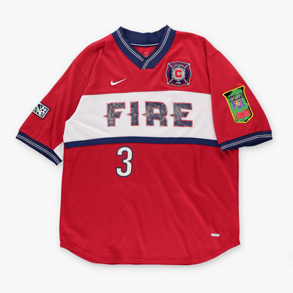 Vintage MLS Chicago Fire 2000-2002 #3 NIKE Soccer Jersey USA Made (L) Vintage Sole Melbourne