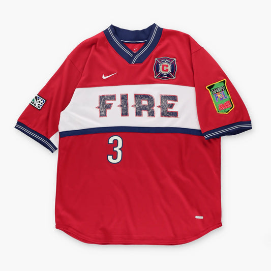 Vintage MLS Chicago Fire 2000-2002 #3 NIKE Soccer Jersey USA Made (L)