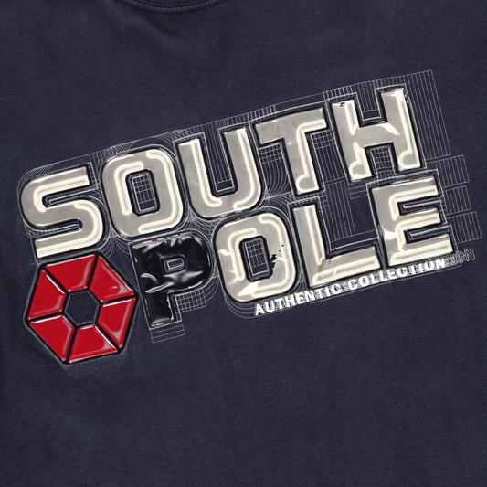 SOUTHPOLE 100% Cotton Bubble Graphic Spell Out Logo T-Shirt (XL)