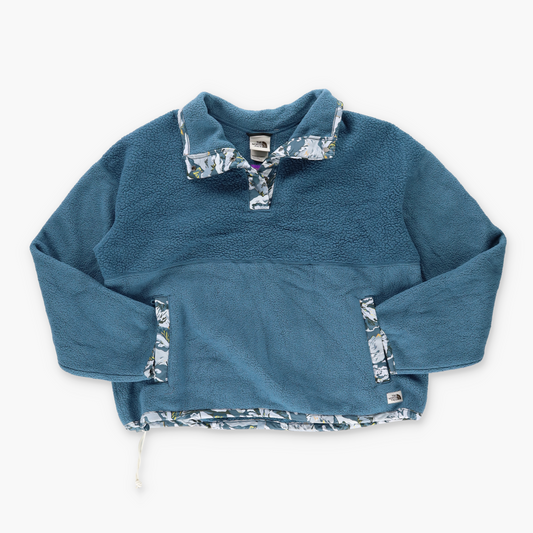 THE NORTH FACE X LIBERTY Fleece Pull Over 1/4 Snap Sweatshirt (Women's L)