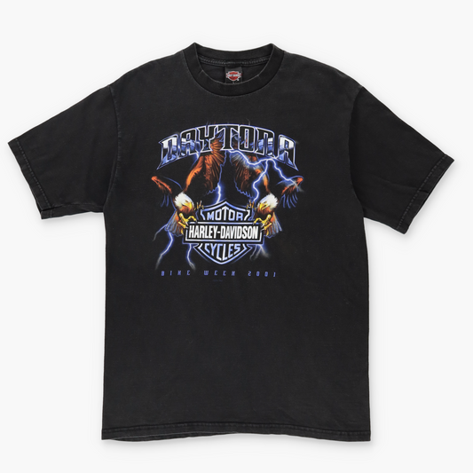 HARLEY DAVIDSON Daytona Eagle Lightning Motorcycle Tee (L)