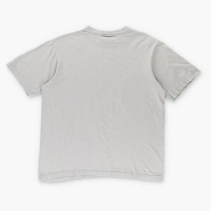 SOUTHPOLE Y2K Glitter Print Grunge Wing Boxy Grey T-Shirt (M)
