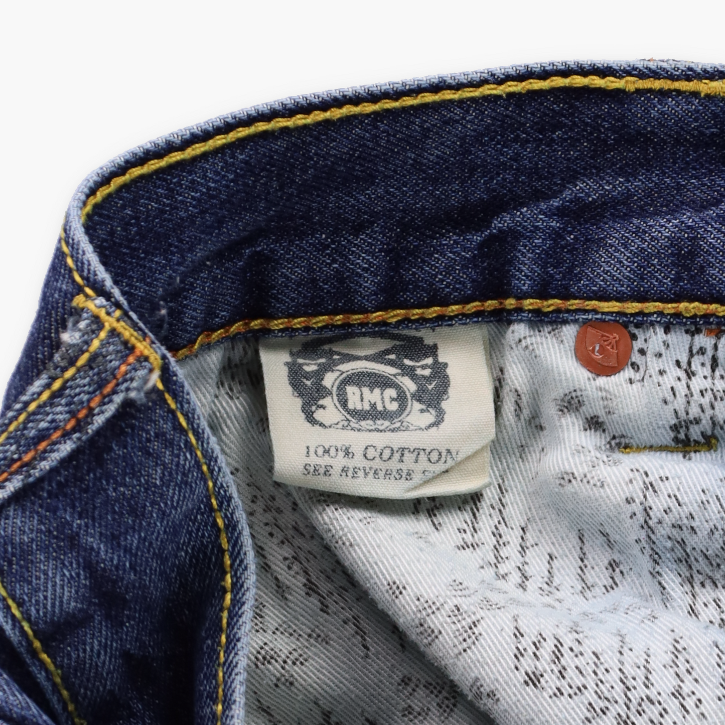 RMC Red Monkey Lot 1001 Embroidered Erotic Hentai Y2K Jeans (34)