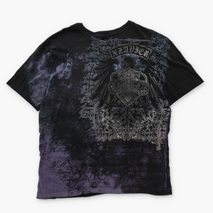 Xzavier Colourful Script Y2K Style Crest T-Shirt (XL)