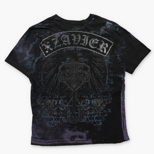 Xzavier Colourful Script Y2K Style Crest T-Shirt (XL)