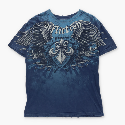 AFFLICTION MMA Quinton Jackson Y2K USA Made T-Shirt (L)