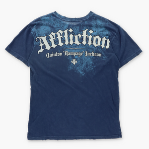 AFFLICTION MMA Quinton Jackson Y2K USA Made T-Shirt (L)