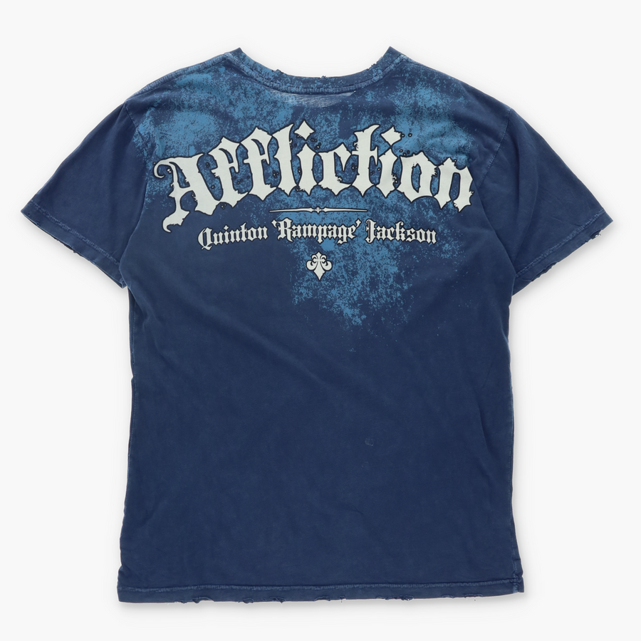 AFFLICTION MMA Quinton Jackson Y2K USA Made T-Shirt (L)