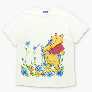 DISNEY WINNIE THE POOH Smelling Flowers Colourful Tee (M-L)