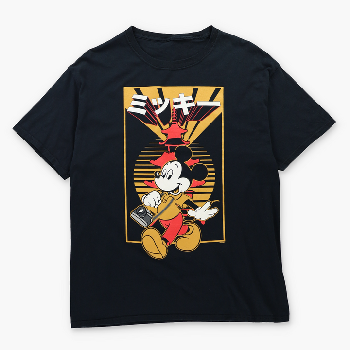 DISNEY Mickey Mouse Japan Tourist Camera Travel Tee (S-M)
