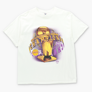 2000 Vintage NBA LA LAKERS Trophy Basketball Tee (L)