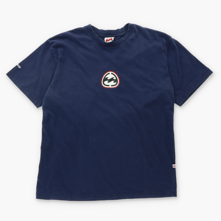 BILLABONG Surf Wear Navy Front & Back Logo Tee (M)