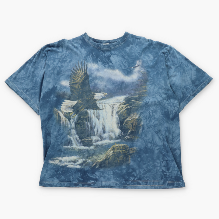 Eagle Animal & Nature Tie-Dye Waterfall T-Shirt (XXL)