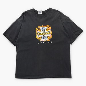 CHOPPERS Cancun Flame & Chrome Biker T-Shirt (XL)