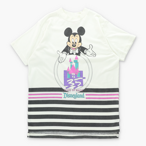 DISNEY Mickey Mouse 35 Years of Magic Stripped T-Shirt (M-L)