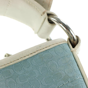 COACH Blue Jacquard F10924 Small Hobo Shoulder Bag