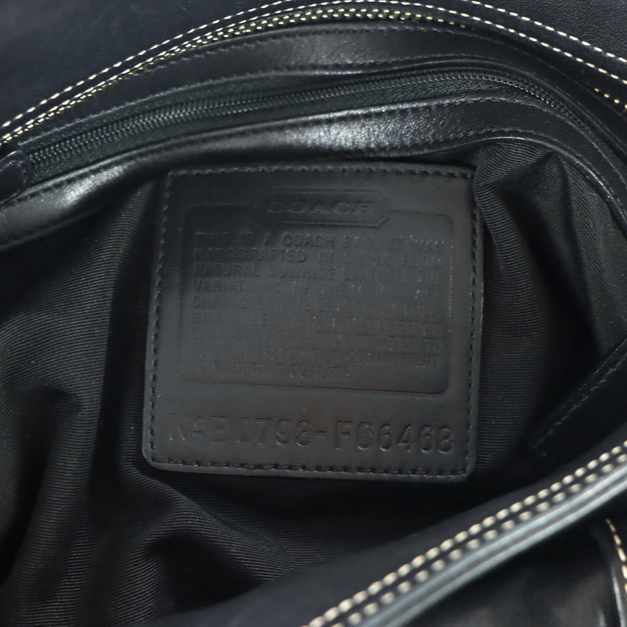 COACH 'Soho Satchel' F06468 Double Flap Pocket Shoulder Bag
