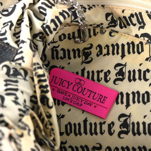 JUICY COUTURE Brown Velour Y2K Weekender Diaper Bag