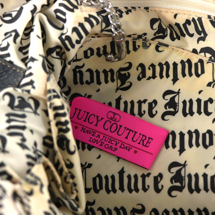 JUICY COUTURE Brown Velour Y2K Weekender Diaper Bag