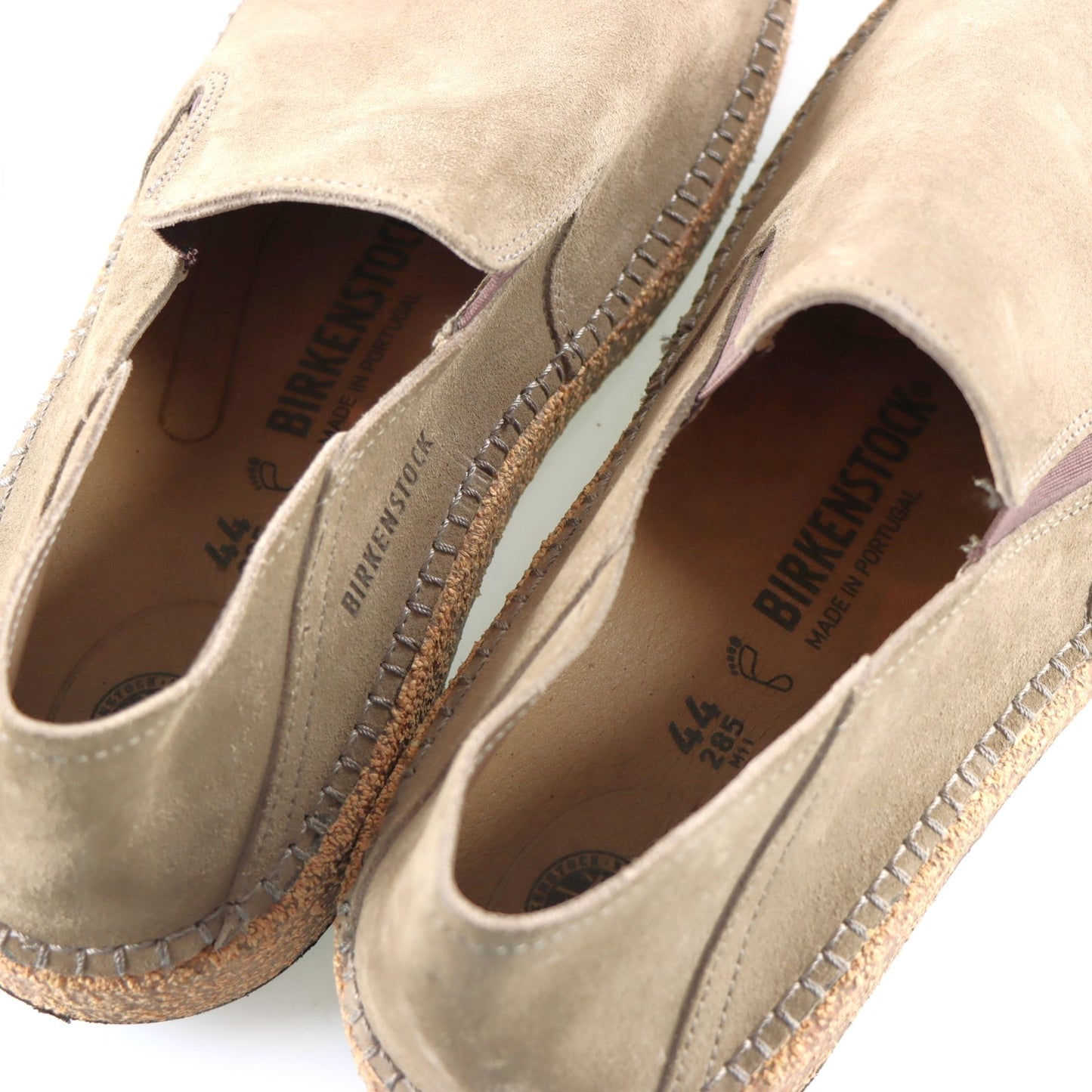 BIRKENSTOCK 'Callan' Taupe Suede Slip-On Shoes (44/M11)