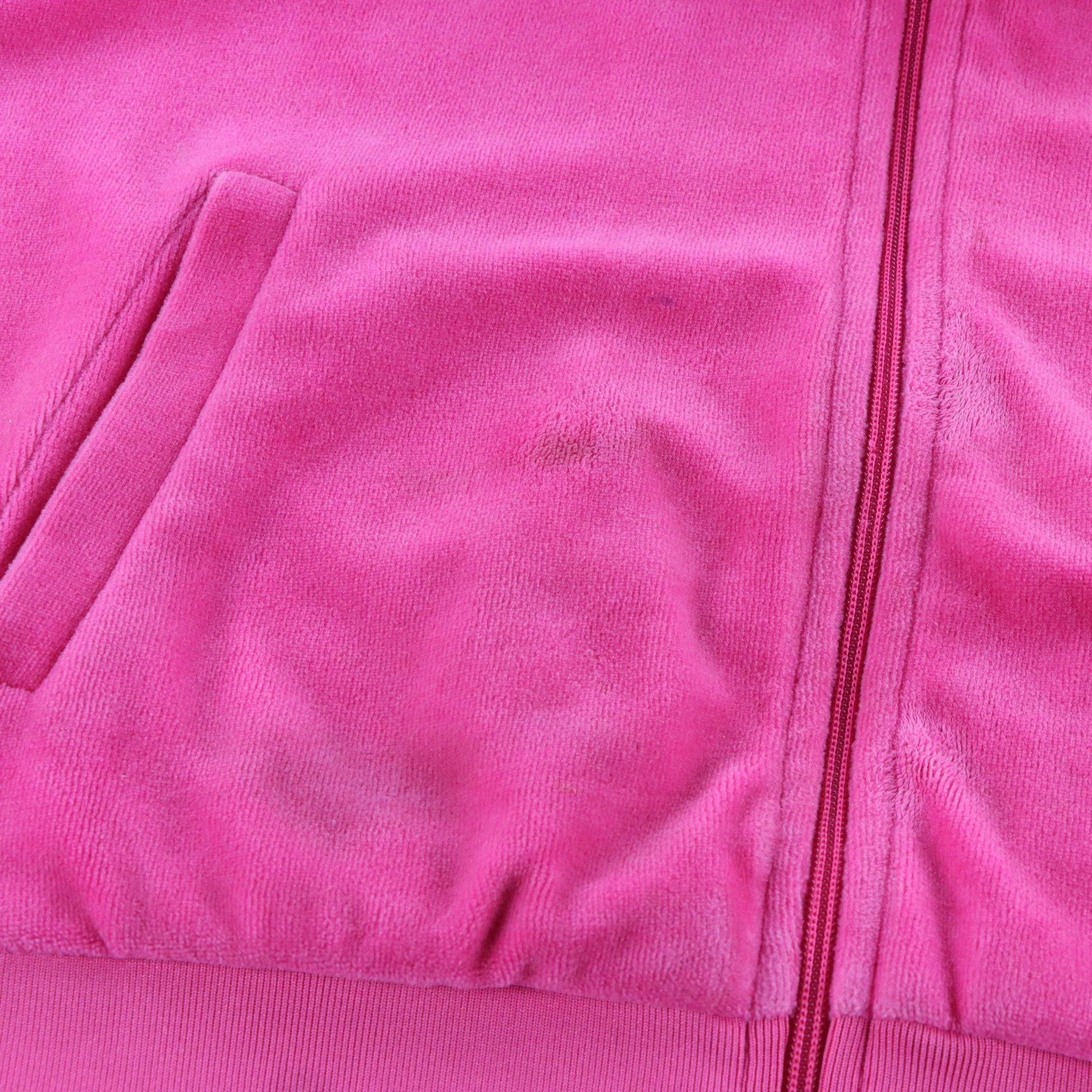 Vintage JUICY COUTURE Embellished Glitter Logo Y2K Hot Pink Hoodie Sweatshirt (Women's M) Vintage Sole Melbourne