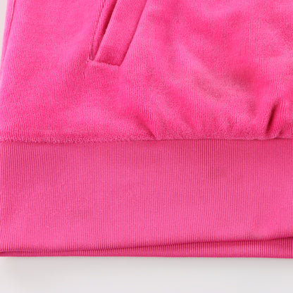 Vintage JUICY COUTURE Embellished Glitter Logo Y2K Hot Pink Hoodie Sweatshirt (Women's M) Vintage Sole Melbourne