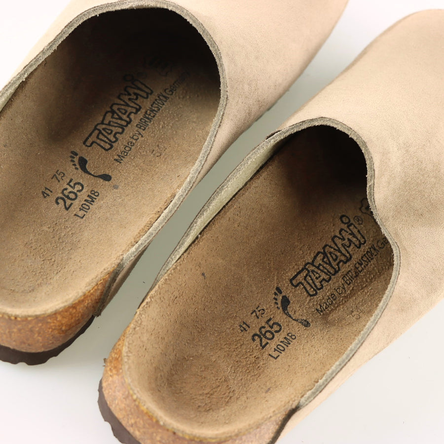 TATAMI BIRKENSTOCK 'Amsterdam' Brown Suede Clog (41/M8/L10)