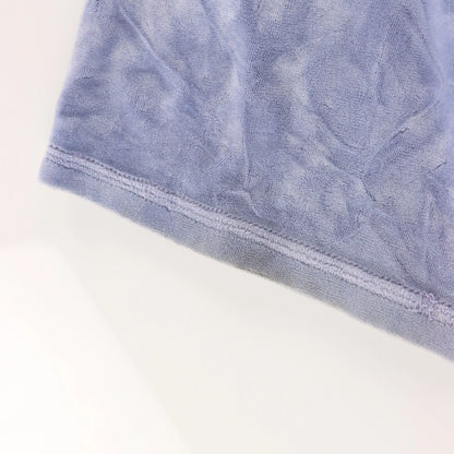 Vintage JUICY COUTURE Periwinkle Velour Embellished Logo Y2K Back Pocket Flare Track Pants (Women's M)
