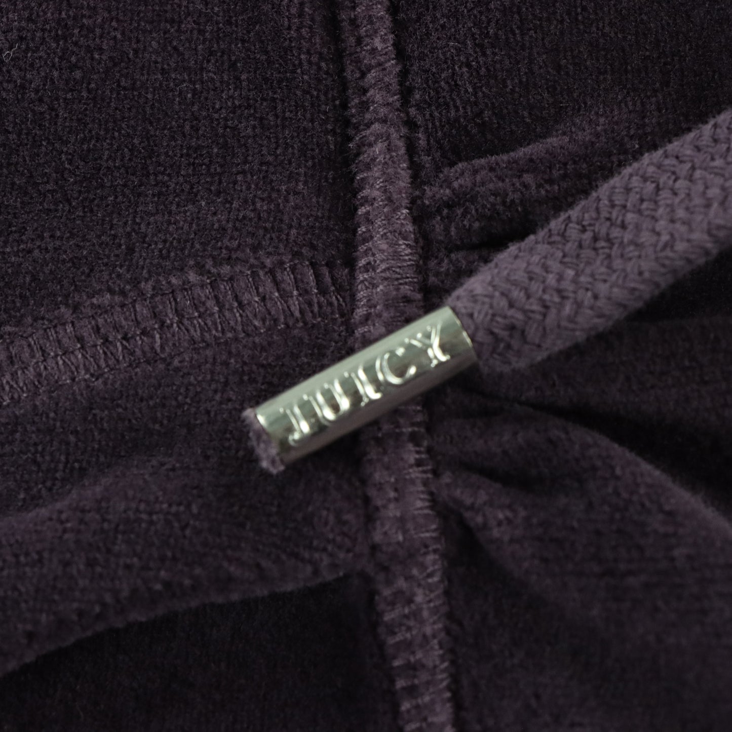JUICY COUTURE Y2K Velour Puff Sleeve Plum Purple Hooded Tracksuit Jacket (Women's L) Vintage Sole Melbourne