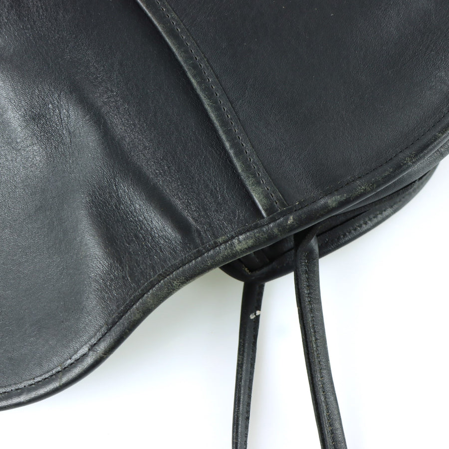 Vintage COACH 'Casey' Black Leather Crossbody Bag USA Made
