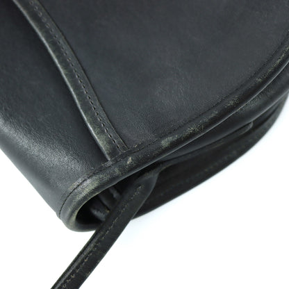Vintage COACH 'Casey' Black Leather Crossbody Bag USA Made
