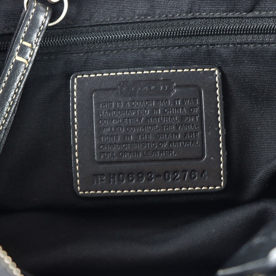 COACH 'Hampton Satchel' 02764 Back Pebble Leather Tote Bag