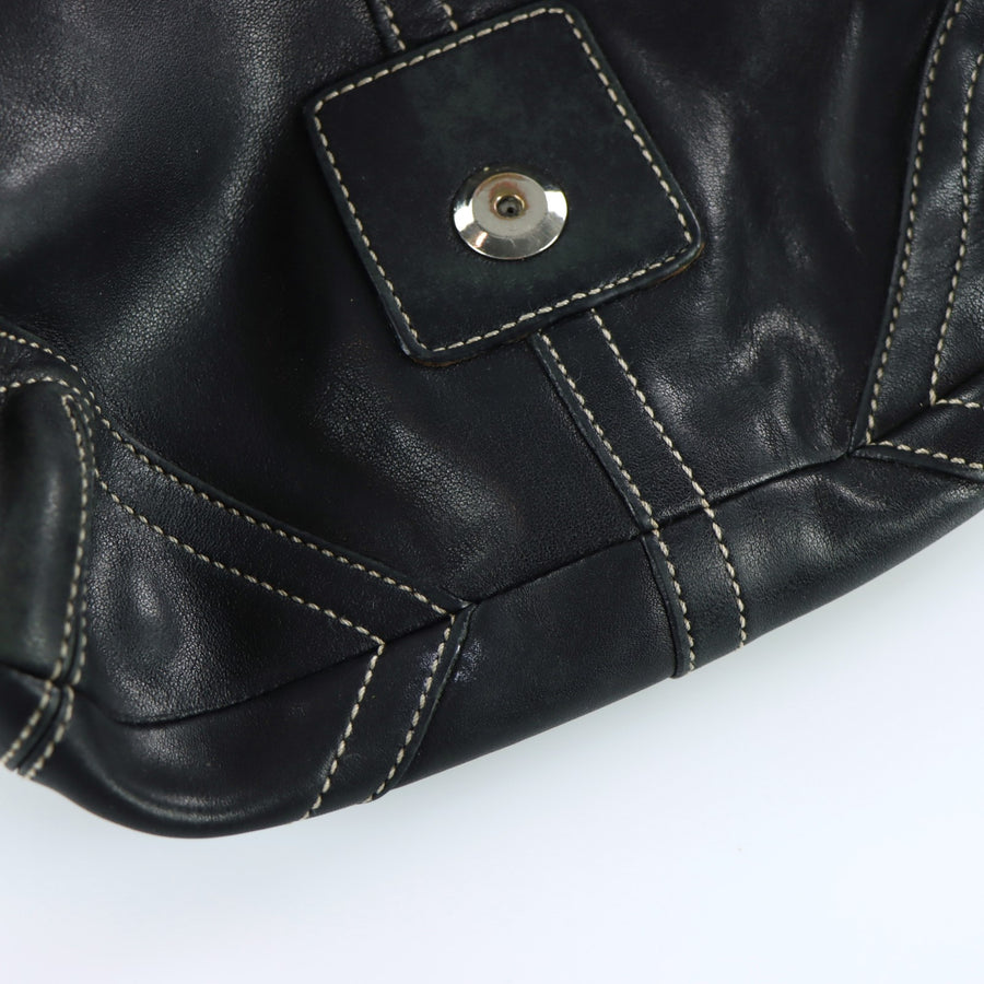 COACH 'Soho' 9247 Black Leather Hobo Shoulder Bag