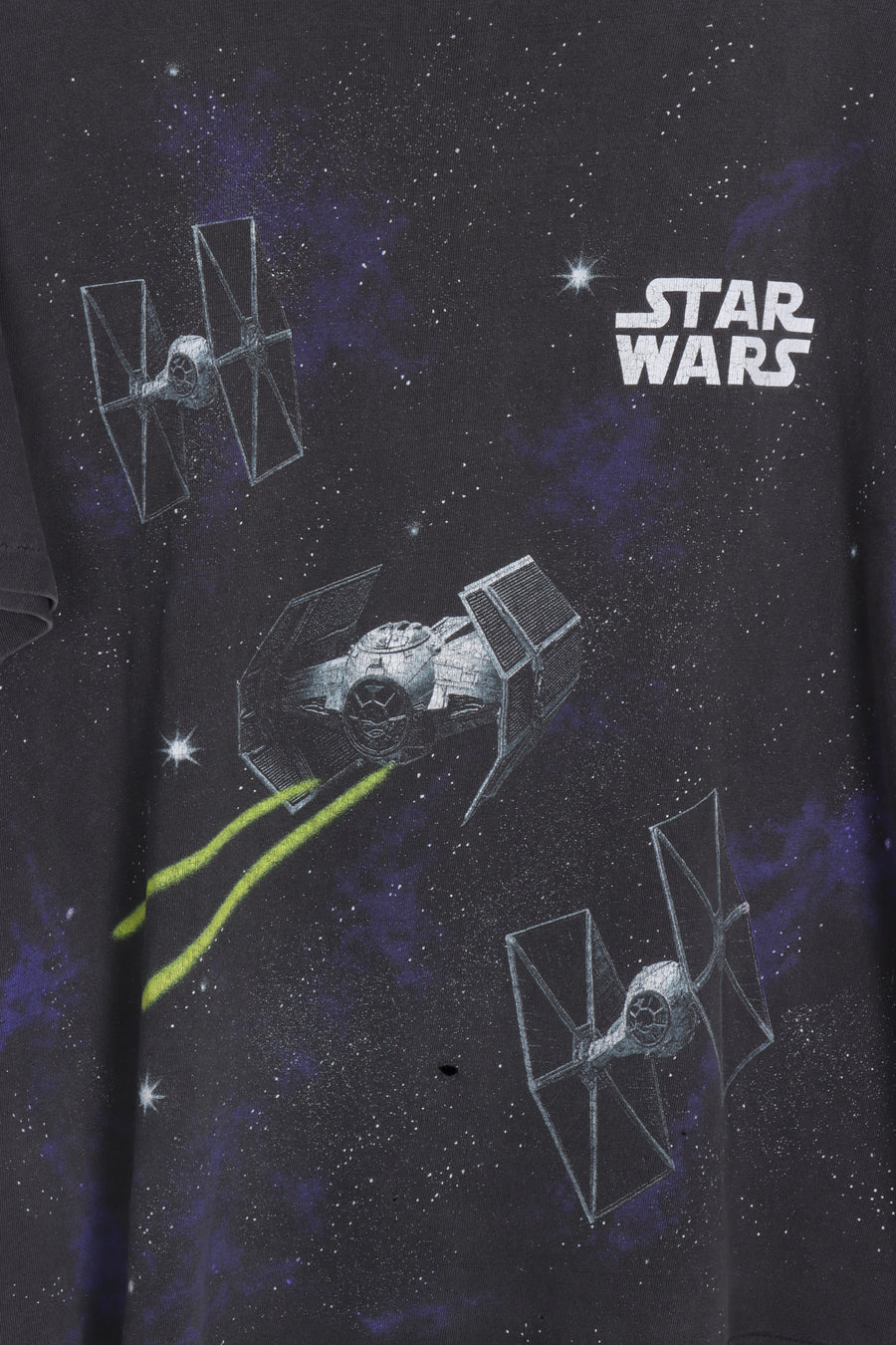 STAR WARS Millennium Falcon Fighter Death Star All Over T-Shirt (L)