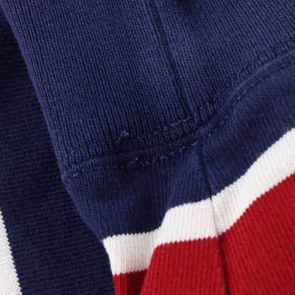 Vintage POLO RALPH LAUREN Embroidered Padded Stripe Rugby Jersey (L) Vintage Sole Melbourne