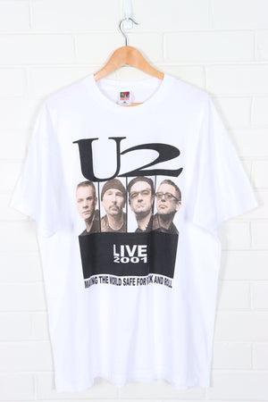 U2 Live 2001 Elevation Tour Front Back T-Shirt (XL-XXL)