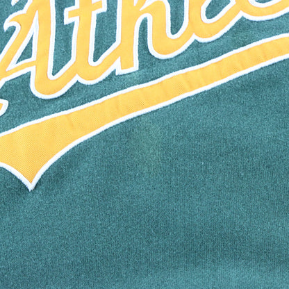 Vintage NIKE Team Oakland Athletics MLB Centre Swoosh Green Hoodie Sweatshirt (L) Vintage Sole Melbourne