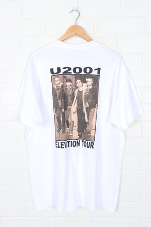 U2 Live 2001 Elevation Tour Front Back T-Shirt (XL-XXL)
