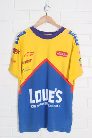 Autographed NASCAR Lowes Racing Mike Skinner All Over USA Made Tee (XL)