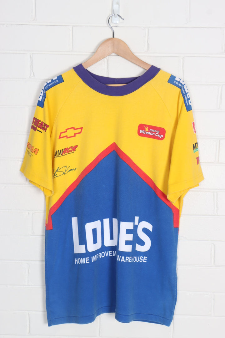 Autographed NASCAR Lowes Racing Mike Skinner All Over USA Made Tee (XL)