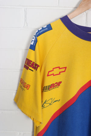 Autographed NASCAR Lowes Racing Mike Skinner All Over USA Made Tee (XL)